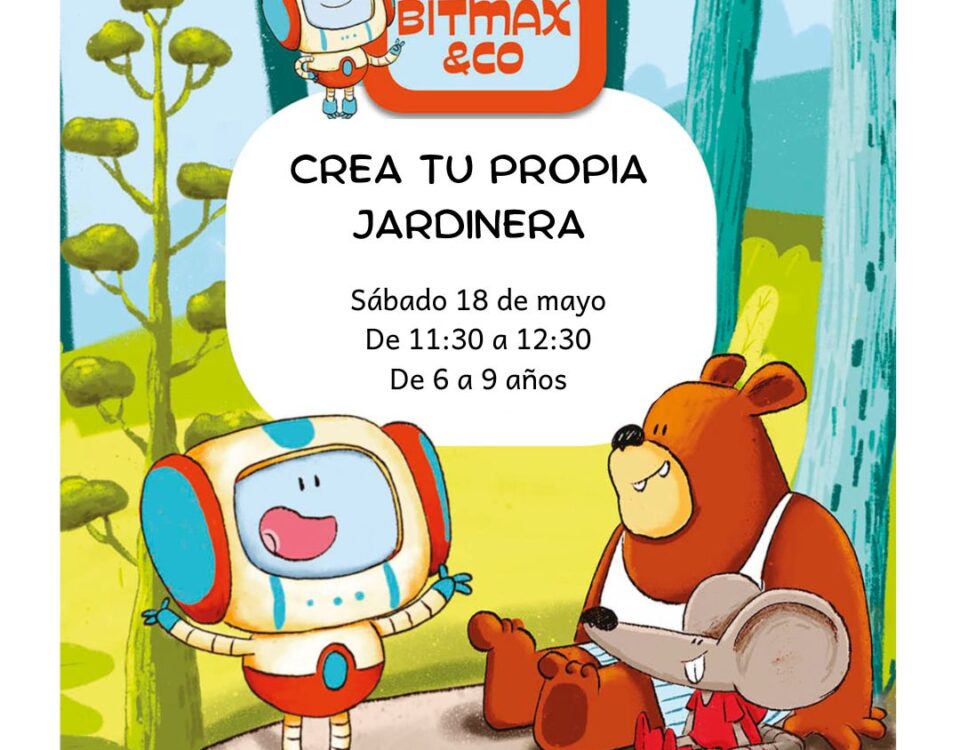 Cartel con información del día y hora del taller