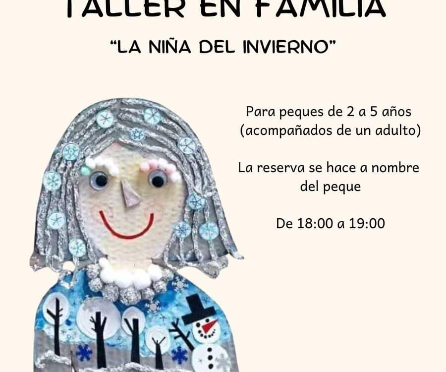 cartel con información del día y hora del taller