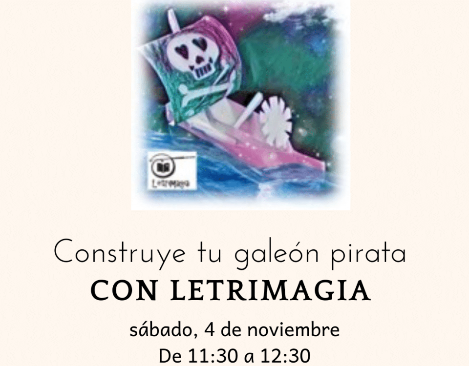 Cartel con información del día y hora del taller