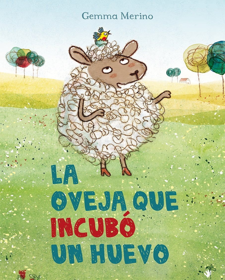 portada del libro en el que aparece una oveja con un huevo en la cabeza