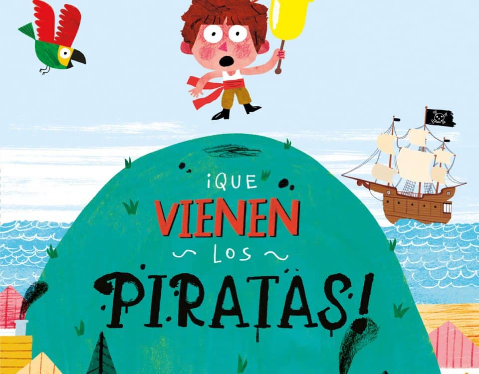 portada del libro en la que aparece una ilustración de un niños sujetando una campaña encima de una colina