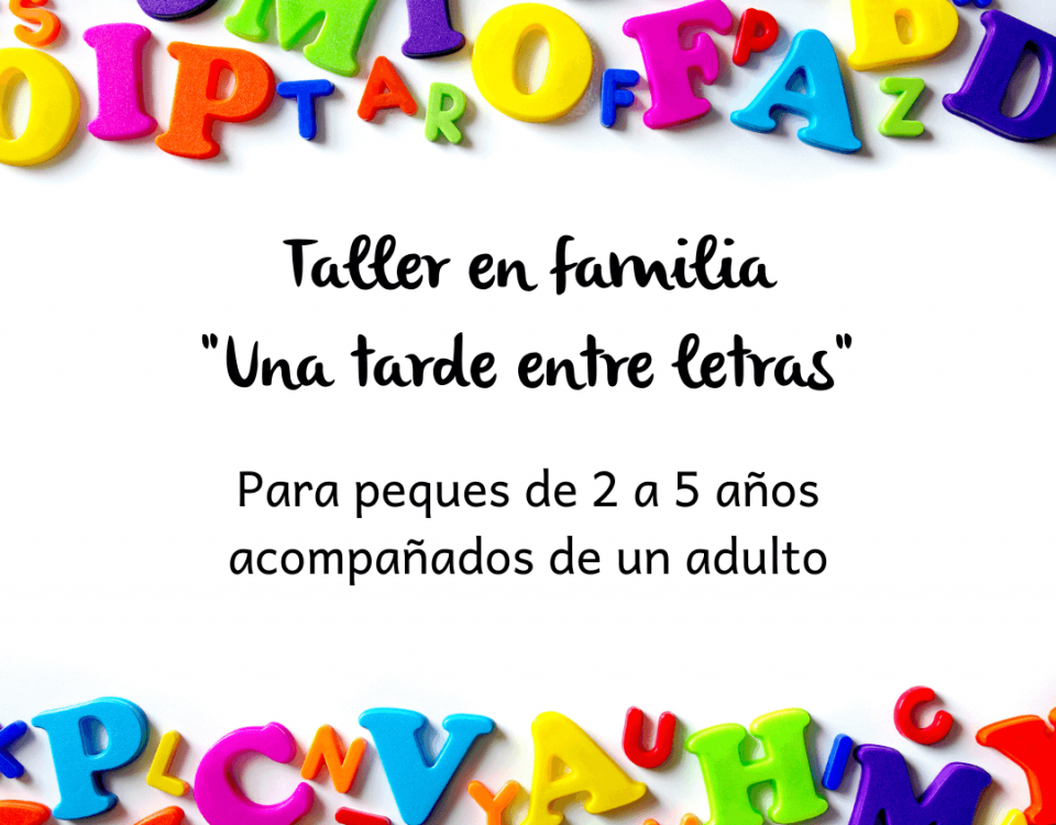 Cartel con información del taller