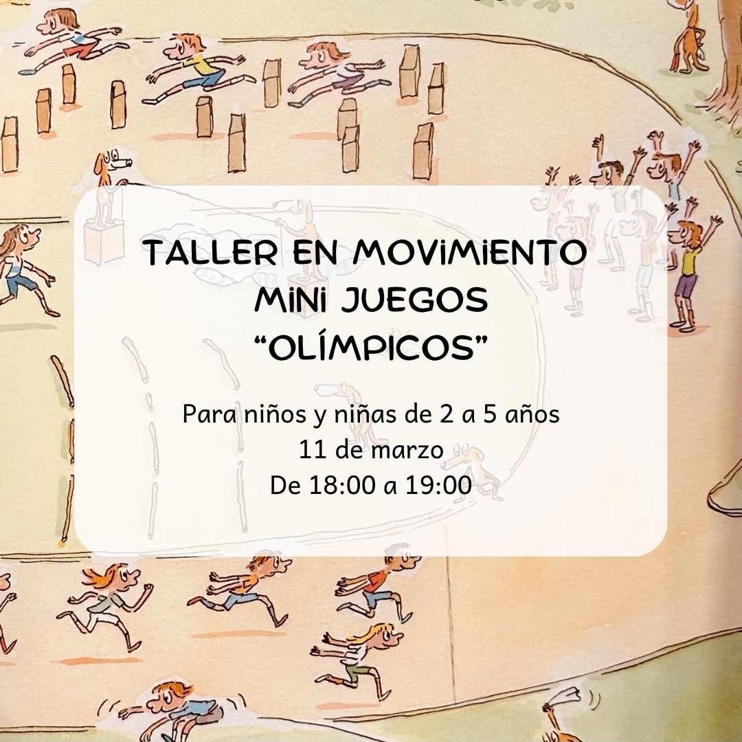 Cartel con información del día y hora del taller