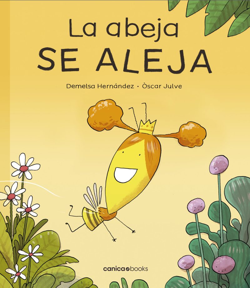 Portada del cuento en la que aparece la abeja protagonista de la historia