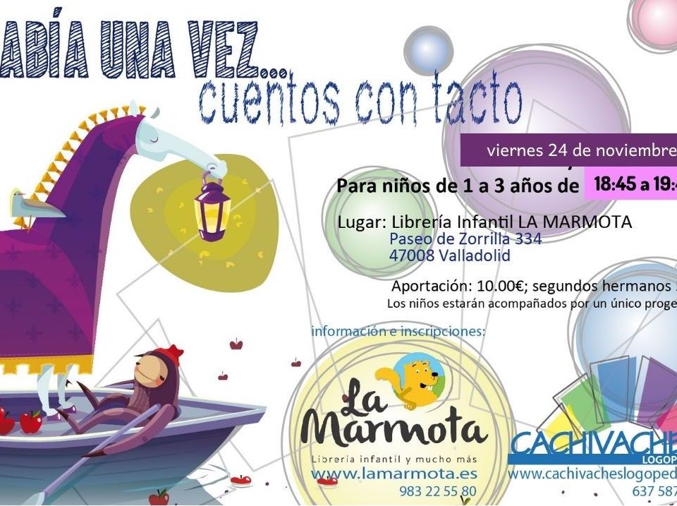 Cartel con información del día y hora del taller