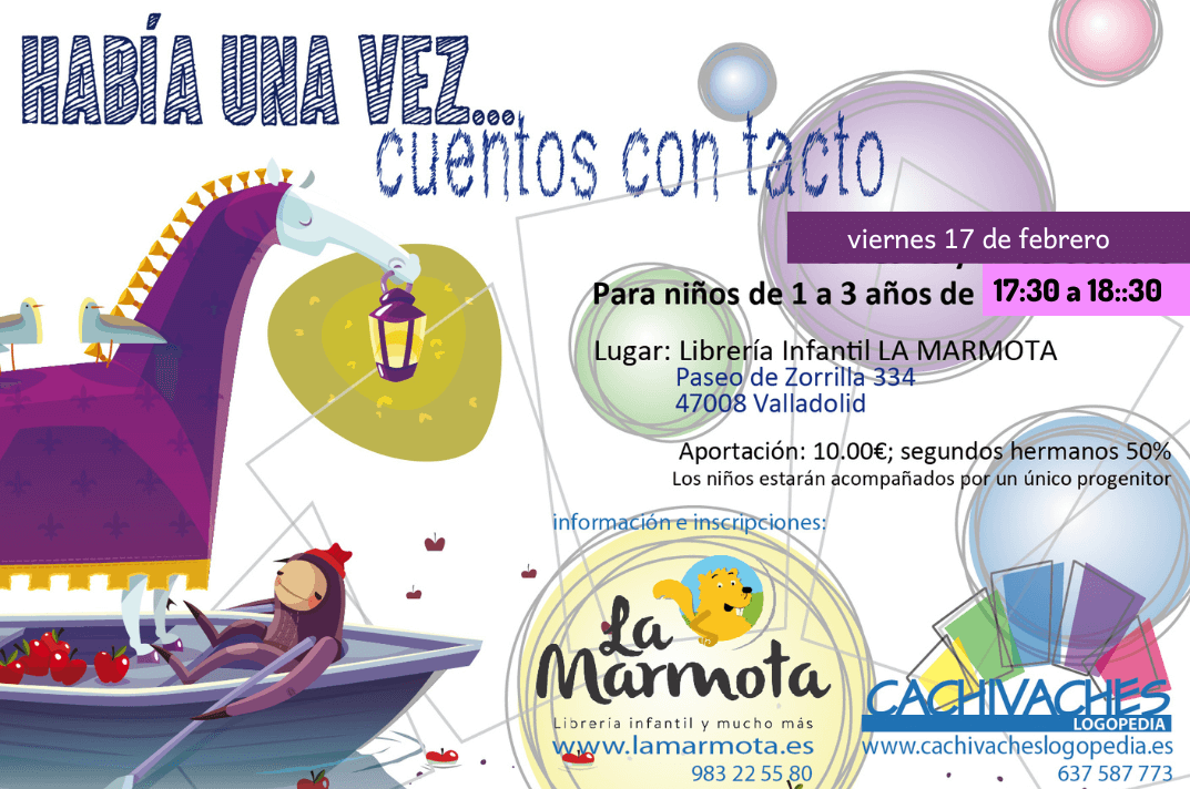 Cartel con información del día y hora del taller