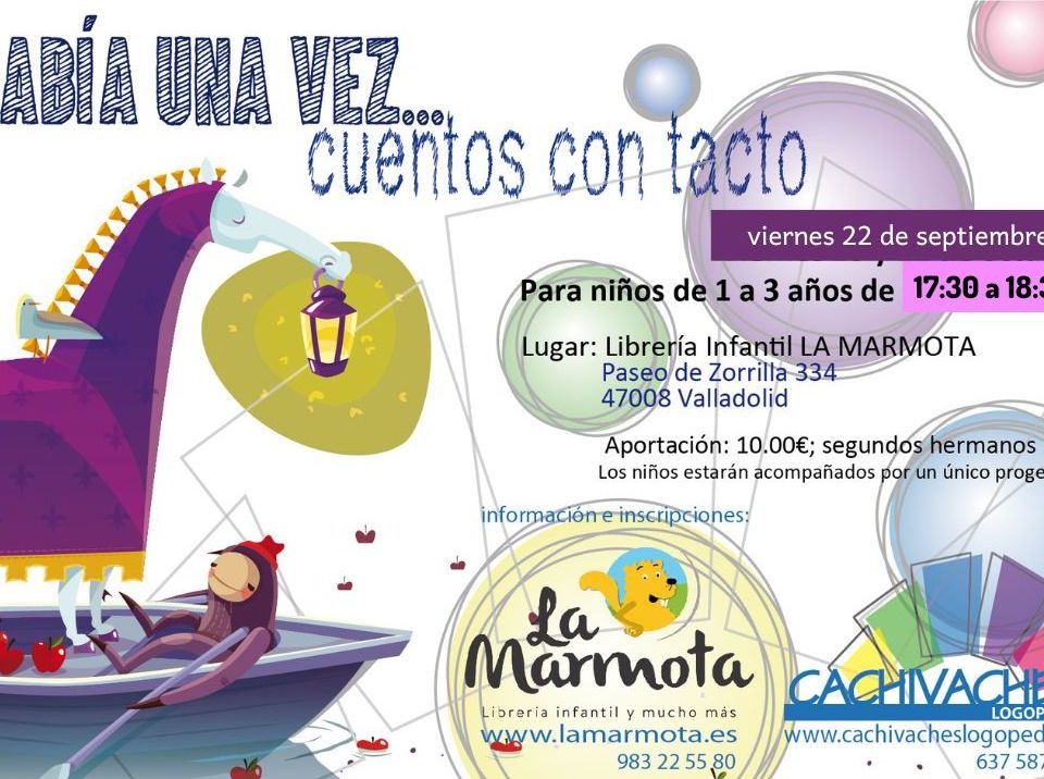 Cartel con información del día y hora de celebración del taller