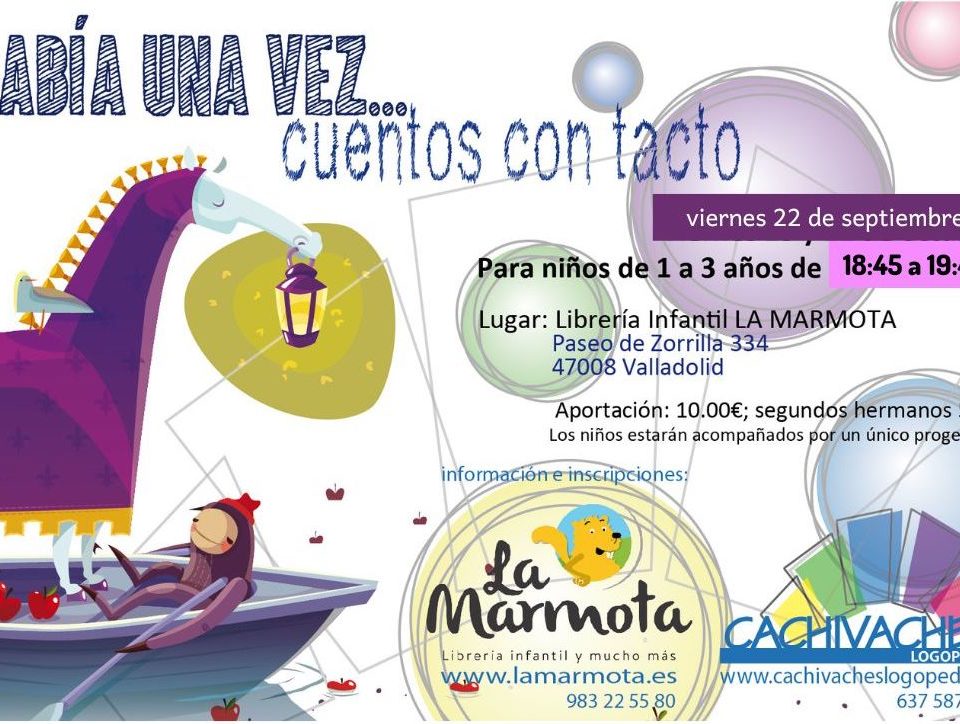 Cartel con información del día y hora de celebración del taller