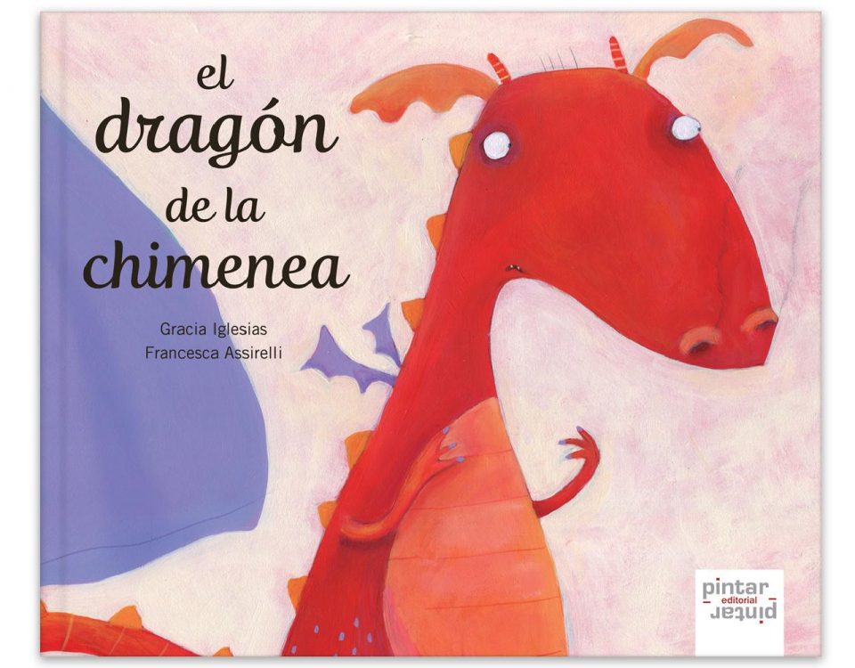 Portada del libro en el que aparece la ilustración de un dragón color naranja en grande